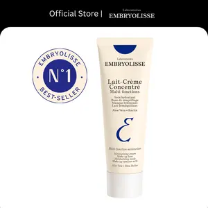 Embryolisse French Cult Favorite Lait-Crème Concentré 2.54 fl.oz. - 6-in 1 Face Moisturizer + Makeup Primer Floral Cleansing